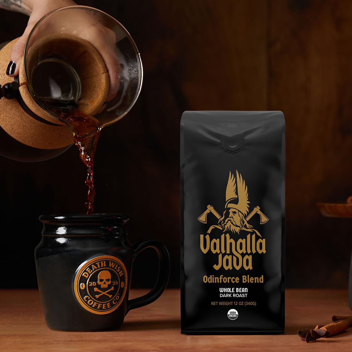 Amazon.com : Death Wish Coffee, Valhalla Java Odinforce Blend